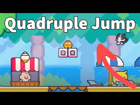 Super Cat Tales: PAWS, 2-Home GLITCH Quadruple Jump for Bell 🔔