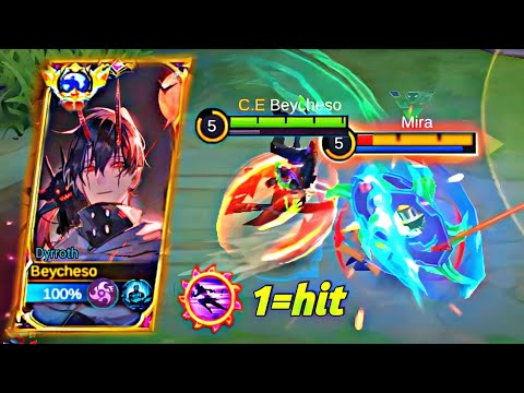 Dyrroth 2nd skill 1 shot build | Global Dyrroth gameplay