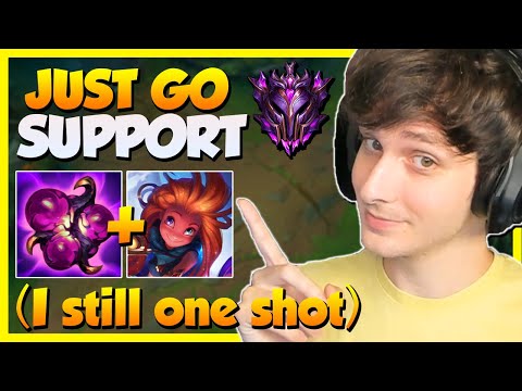I got SICK of mid so I started carrying on support Zoe... in high elo | Erick Dota