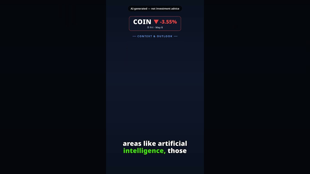 COIN drops 3.55% on 2026-05-08 — AI explainer