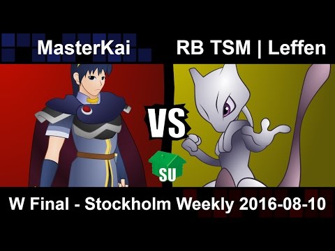 MasterKai (Marth) vs RB TSM Leffen (Mewtwo) - Winners Final Stockholm Weekly 2016-08-10