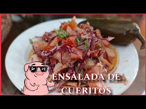ENSALADA DE CUERITOS CON COL MORADA 👌👌#botanas #recetasfáciles
