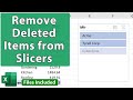 Remove Deleted Items from Slicers & Pivot Tables - EQ 83