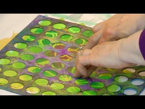 Paste Paper Pizazz Turn Piles Into Perfection - HowToGetCreative.com with Barb Owen