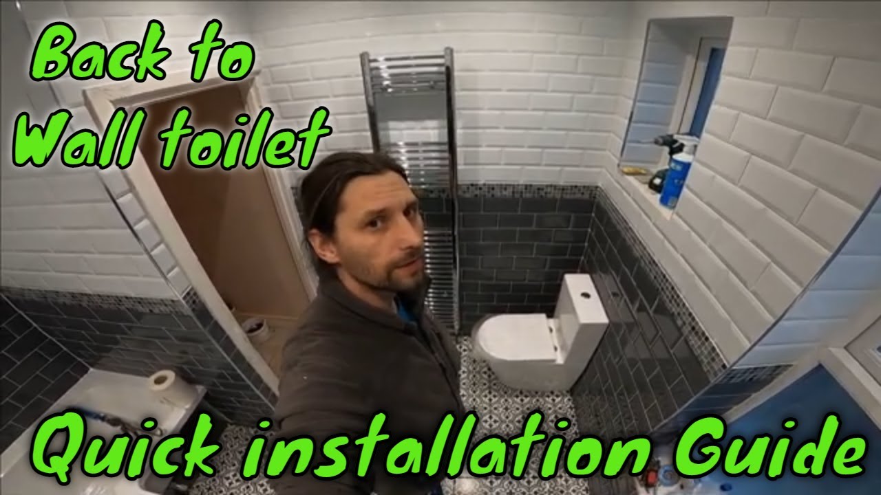 How to fit a back to wall toilet