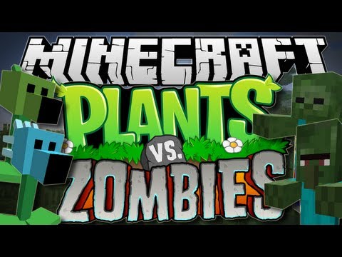 Minecraft | PLANTS vs ZOMBIES! (Pea Shooters Galore!) | Mod Showcase [1.6.2]