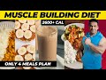 Only 4 Meal Plan To Build Muscle | Full Day of Eating | Yatinder Singh