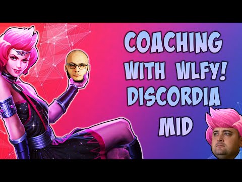 MID COACHING WITH A PRO! Wlfy and I Coach Discordia Mid! -SMITE