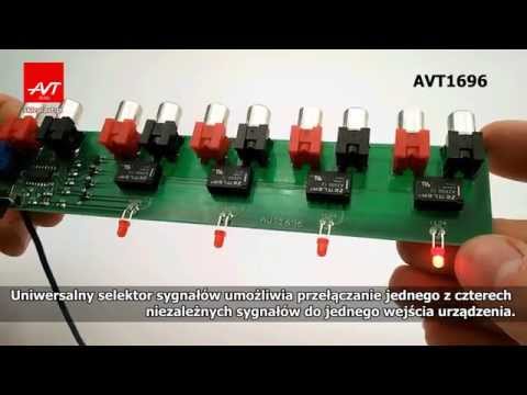 AVT1696 - Uniwersalny przełącznik sygnałów. Selektor audio