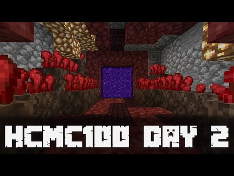 Minecraft 1.14.3 Day 2 | HARDCORE 100% Challenge #HCMC100