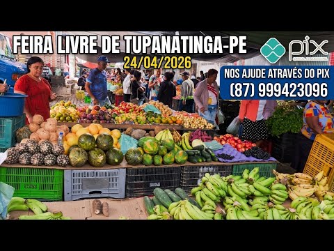 Feira livre de Tupanatinga-Pe 24/04/2026 #feiralivre #nordeste nos ajude Via pix 87999423096