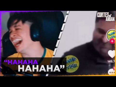 ARUAN REAGE A DESINTERESSANTE (TENTE NÃO RIR) PARTE 6 - Cortes do Aruan