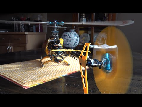 Align T Rex 450 SA RC Heli .. very close and detailed video of working RC Heli .. OCD ALERT .. 😁 ..