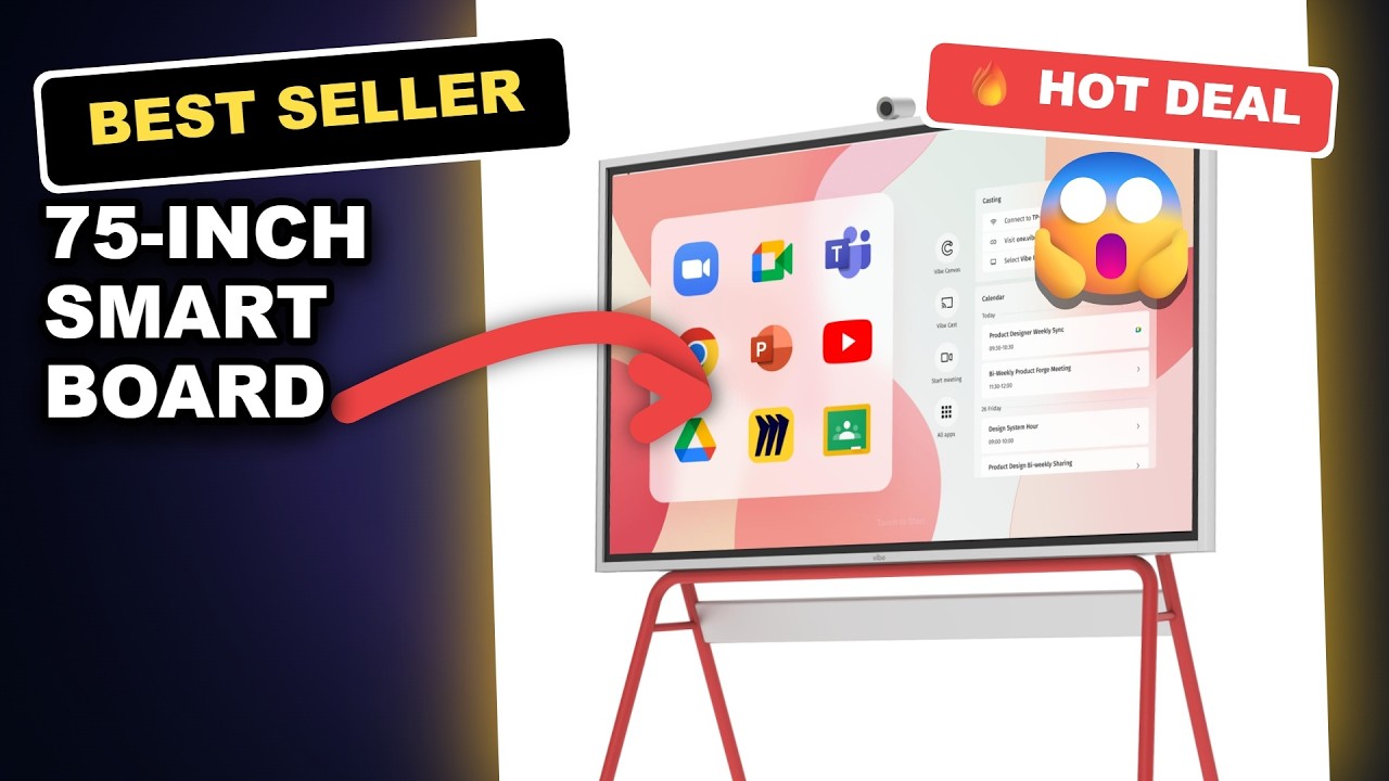 75-inch Smart Board Honest Review: Google EDLA Interactive Whiteboard Worth It? review video