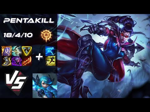TOP Vayne vs Gwen [PENTAKILL] - EU Challenger Patch 25.S2.7