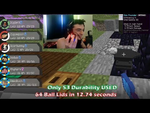 OP HAMMER 64 Discs in 12 Seconds (Pixelmon with Zack and Henry)