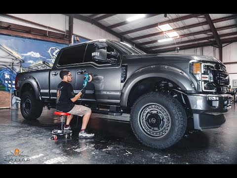 Powerstroke Diesel Ford F350 On Black Rhino Wheels Gets Cleaned Up With A Ceramic Coating Detail!