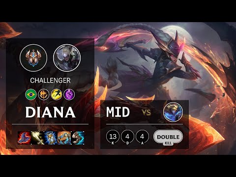 Diana Mid vs Ezreal - BR Challenger Patch 10.20