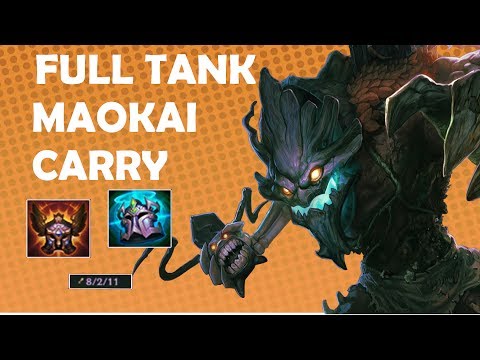 IWillDominate JUNGLE FULL TANK MAOKAI |  HARD CARRY | WTF IS THIS DAMAGE??