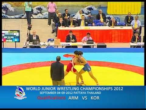 WORLD JUNIOR WRESTLING CHAMPIONSHIPS 2012_ARM VS KOR