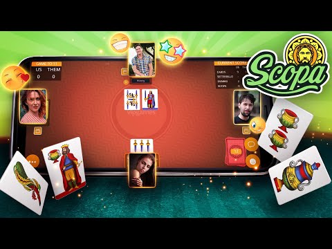 Play Scopa card game online at VIP Games