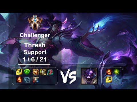 [4K] KR Challenger Support Thresh vs Alistar Ep.1649