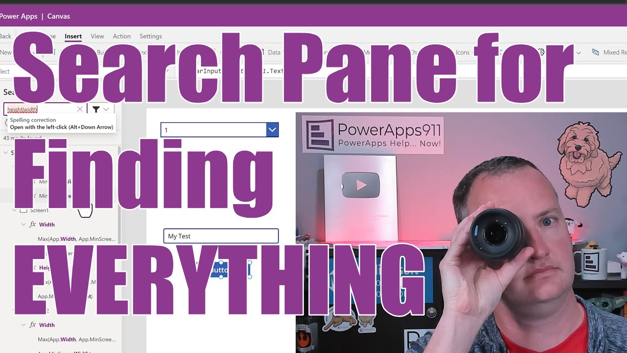 Debugging Power Apps made easy: The Search Pane