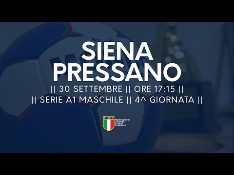 Serie A1M [4^ giornata]: Siena - Pressano 30-30