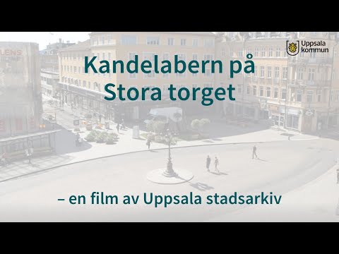 Kandelabern på Stora torget i Uppsala