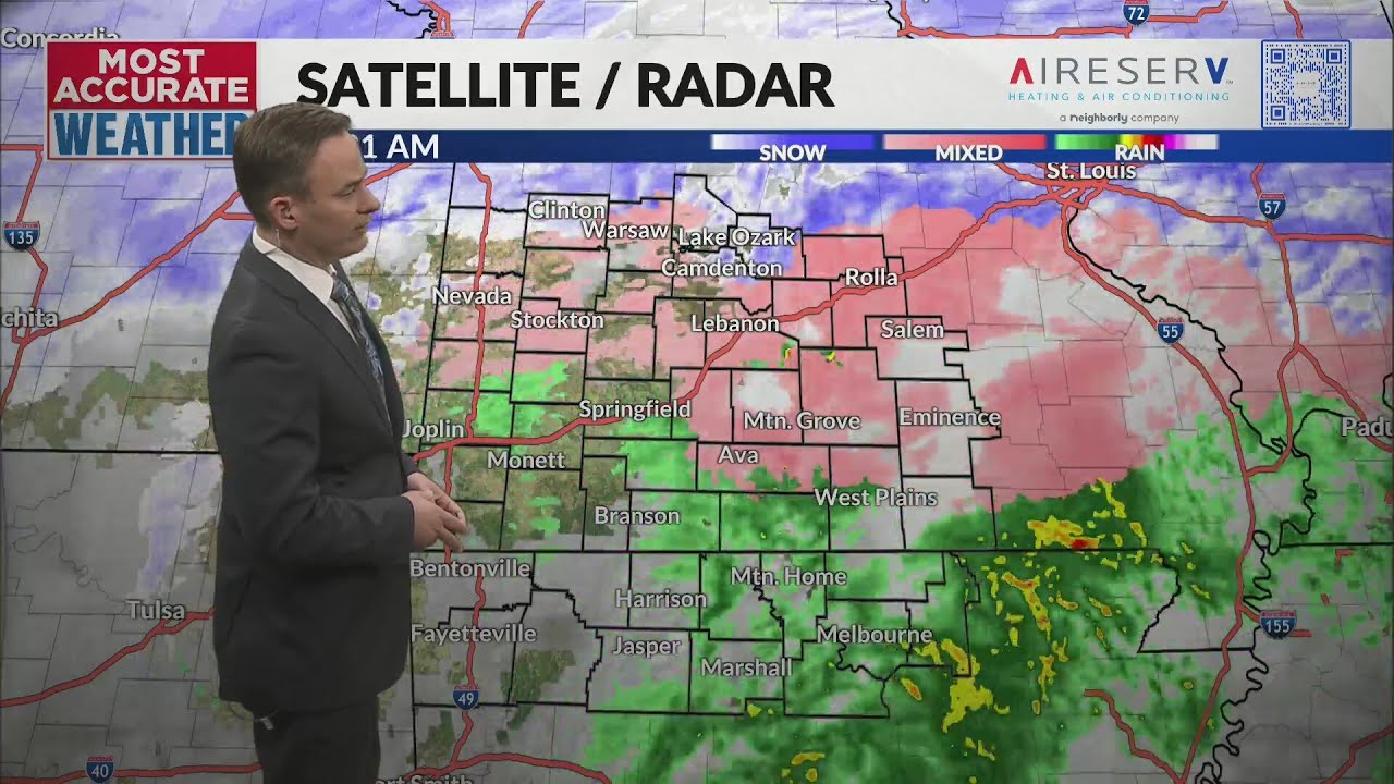 Sunday 1pm winter storm update