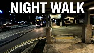 [4K] Singapore Late Night Walk from Wisma AUPE Bus Stop to Thrift Drive Open Space Park | 2026