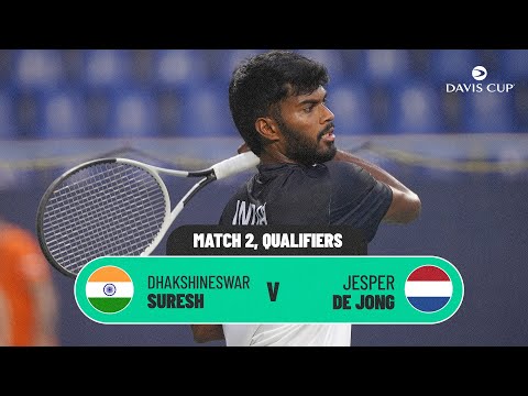 Suresh STUNS De Jong 🤯 | India v Netherlands | 2026 Davis Cup Qualifiers 1st Round highlights