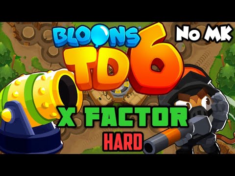 BTD6 - X Factor - Hard | No Monkey Knowledge (MK) (ft. Quincy)