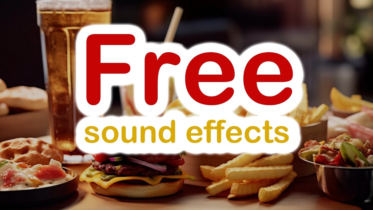 Free fast food drink sound effects