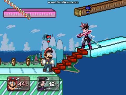 Super Smash Flash 2 Gameplay - Mario vs. Lloyd