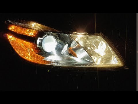 Skoda Octavia A5 2.0TDI ставим LED!