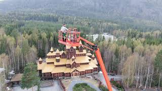 preview picture of video '43m lift i Hunderfossen familiepark'