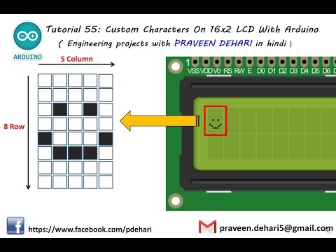Custom Characters On 16x2 LCD With Arduino : Tutorial 55