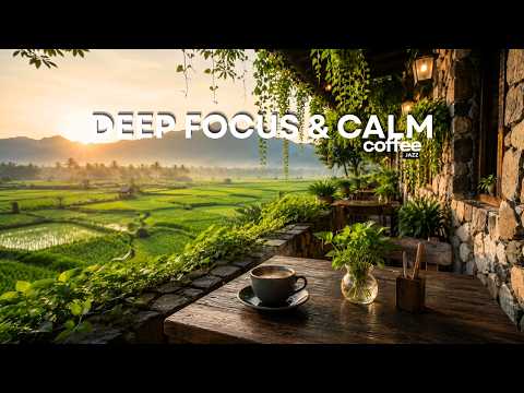Quiet Sunrise Coffee & Jazz Café ☕ Morning Ambience for Deep Focus & Calm