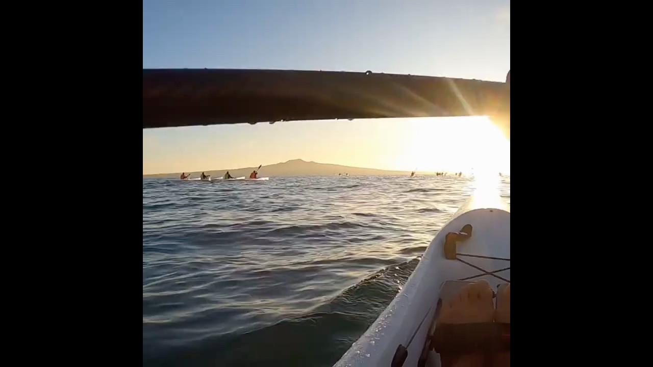 Sunrise paddle #surfski #paddlers #sunrise #newzealand