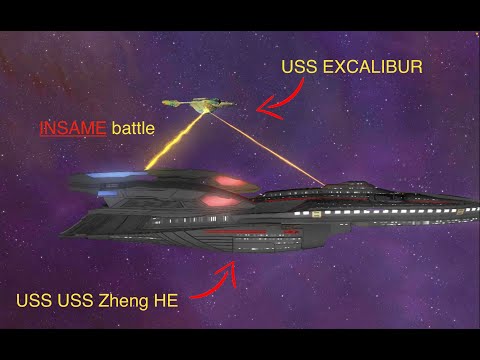 USS Zheng HE fight the USS EXCALIBUR | Star Trek Ship Battles - Bridge Commander