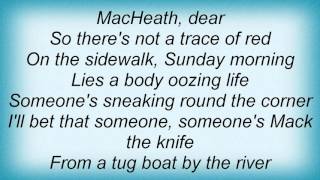 Lisa Stansfield - Mack The Knife Lyrics