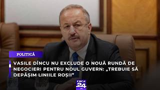 Dîncu nu exclude o nouă rundă de negocieri pentru noul Guvern: „Trebuie să depășim liniile roșii”