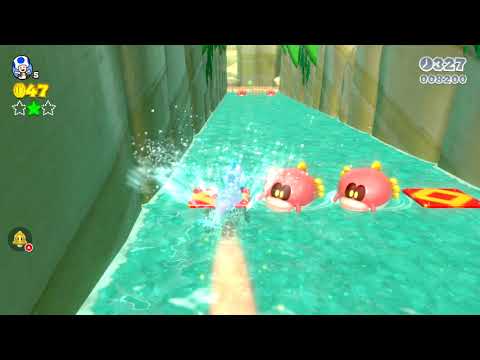 Super Mario 3D World (Switch) 1-4 Itemless Speedrun - Time: 96 (Former WR)