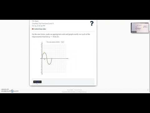 Graphing a Trig Function in Delta Math