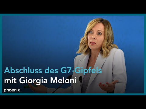 Giorgia Meloni zum Abschluss des G7-Gipfels | 15.06.2024