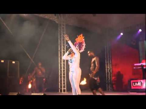 2014 Antigua Carnival - Highlights of Party Monarch, Jumpy Segment with Claudette Peters - Fireworks