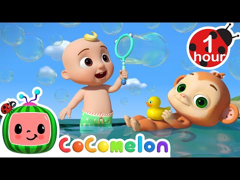 Swimming Song + More CoComelon Animal Time | Animals for Kids