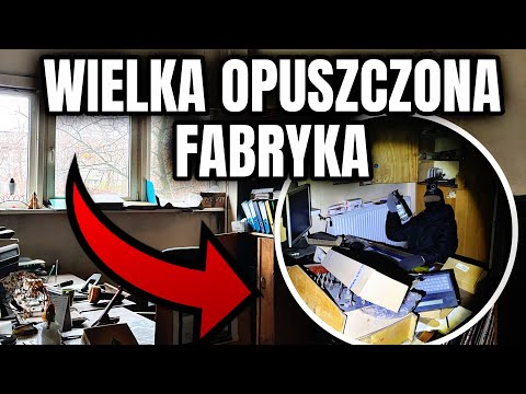 WIELKA OPUSZCZONA FABRYKA W IDEALNYM STANIE - URBEX