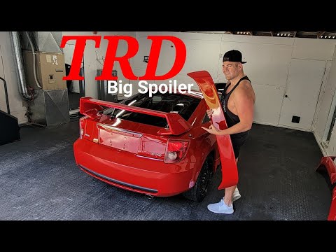 TRD Celica BIG SPOILER Install!! OEM